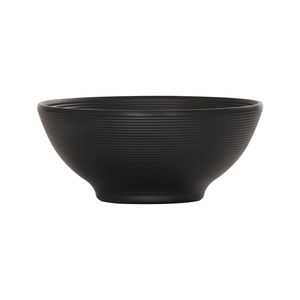 151-24111613 16 oz Round Charlotte Soup Bowl - Melamine, Black