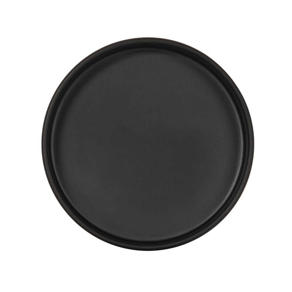 151-22017613 6" Round Hudson Salad Plate - Melamine, Black