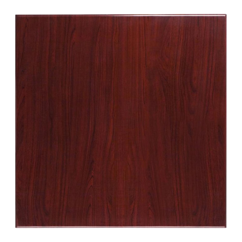 916-TPMAH3636GG 36" Square Resin Table Top, Mahogany