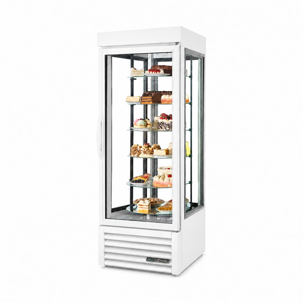 598-G4SM23RGSLDWHT 27 1/2" Self Service Bakery Display Case w/ Straight Glass - 6 Levels, Wh...