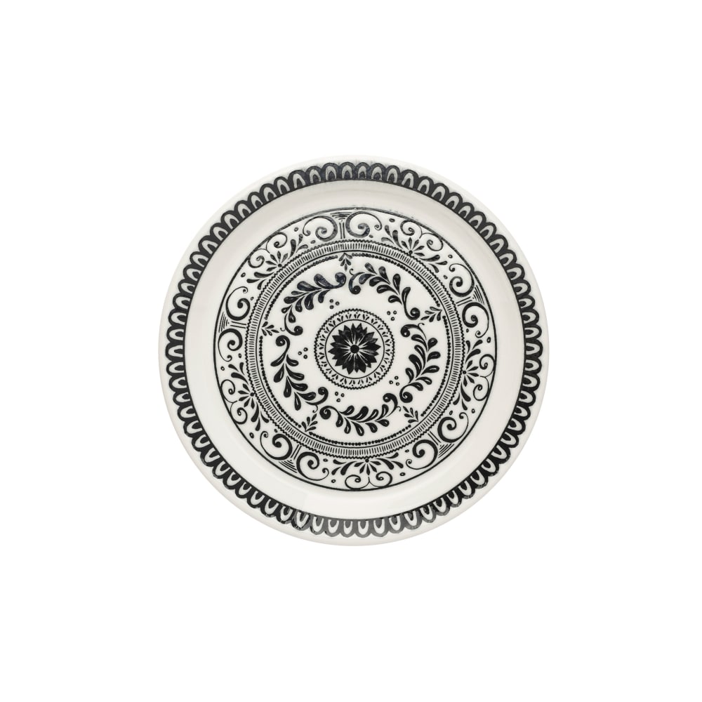 706-A101P803 7 1/2" Round Plate - China, Talara Vida Black