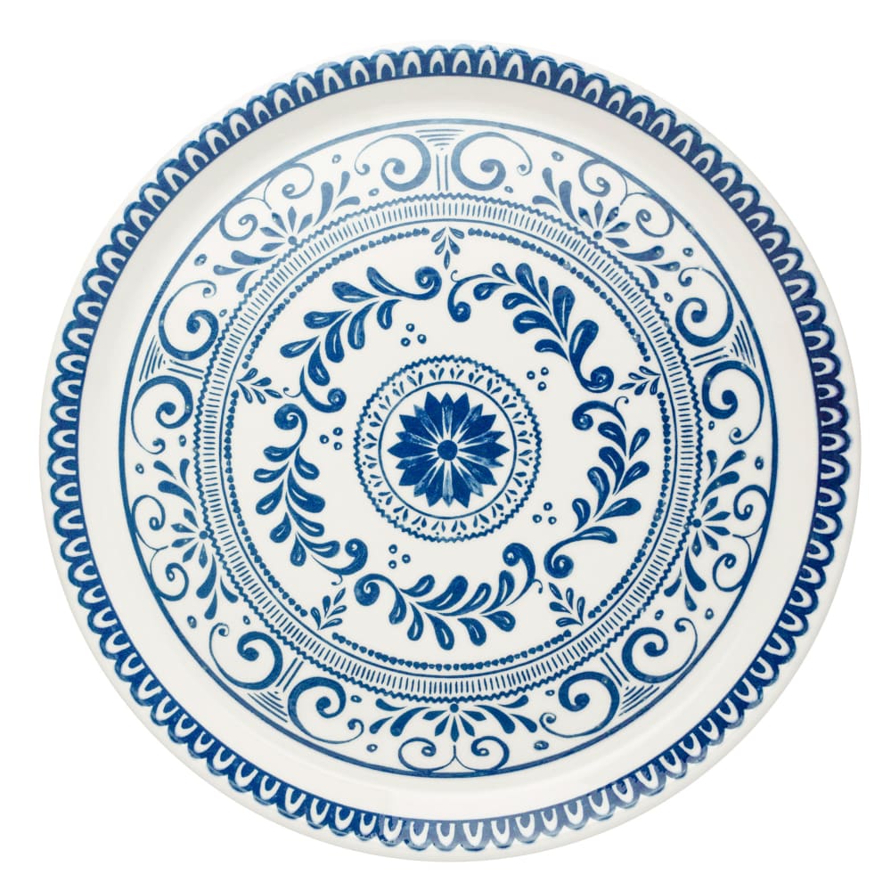 706-A102P800 13" Round Plate - China, Talara Vida Blue