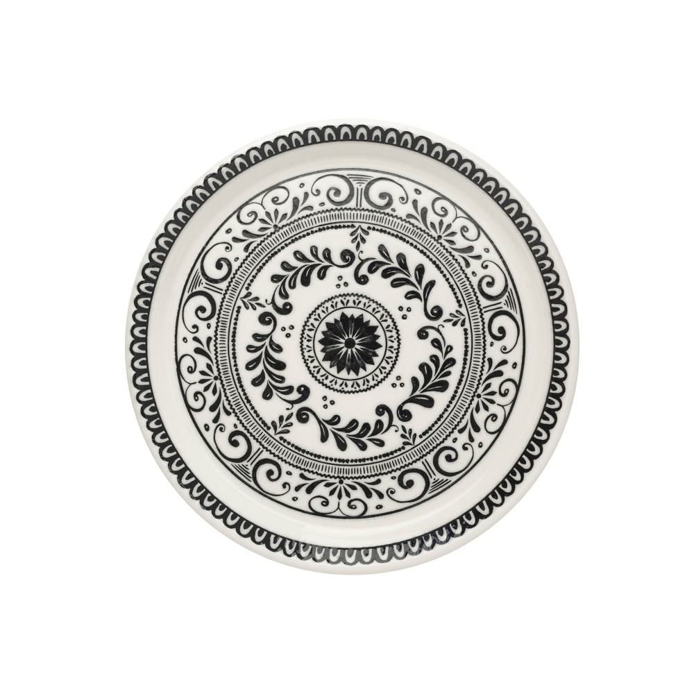 706-A101P802 9" Round Plate - China, Talara Vida Black