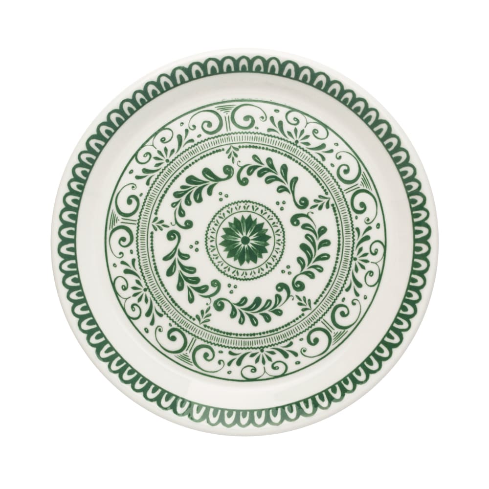 706-A103P801 10 3/4" Round Plate - China, Talara Vida Green