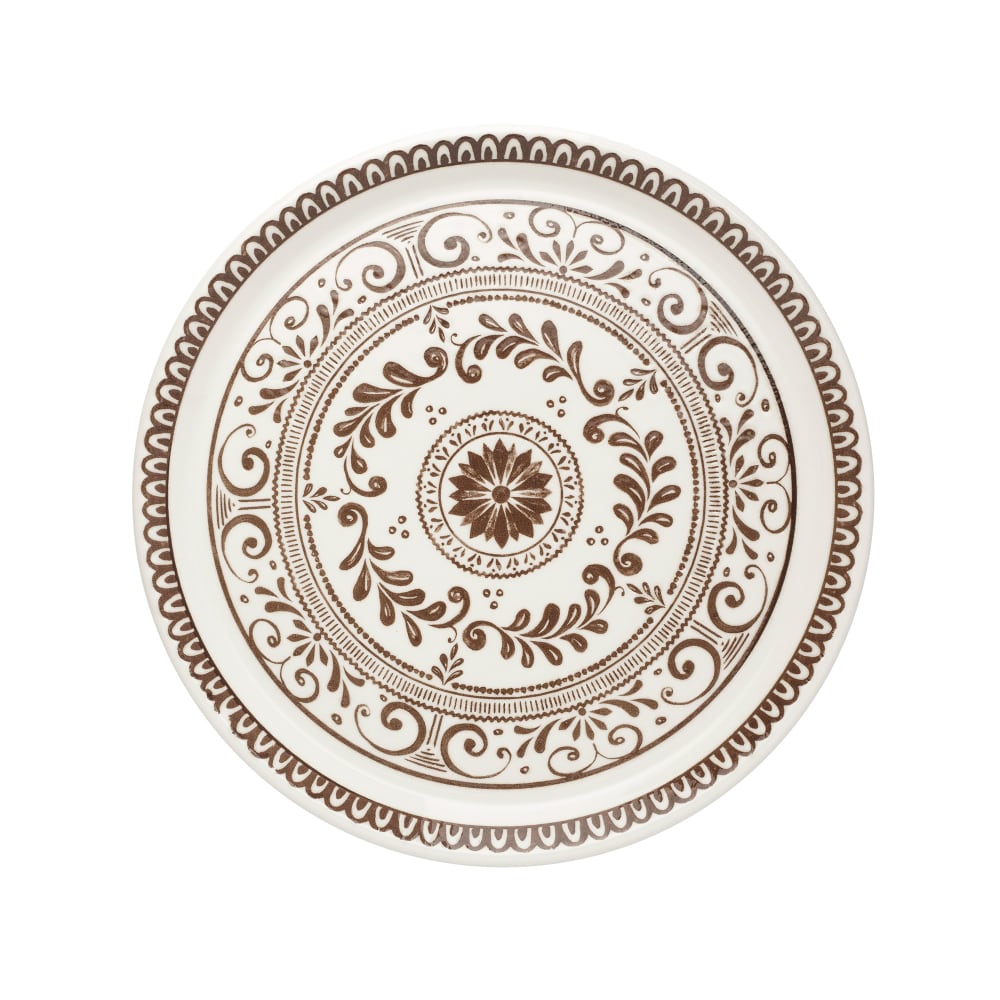706-A105P802 9" Round Plate - China, Talara Vida Brown