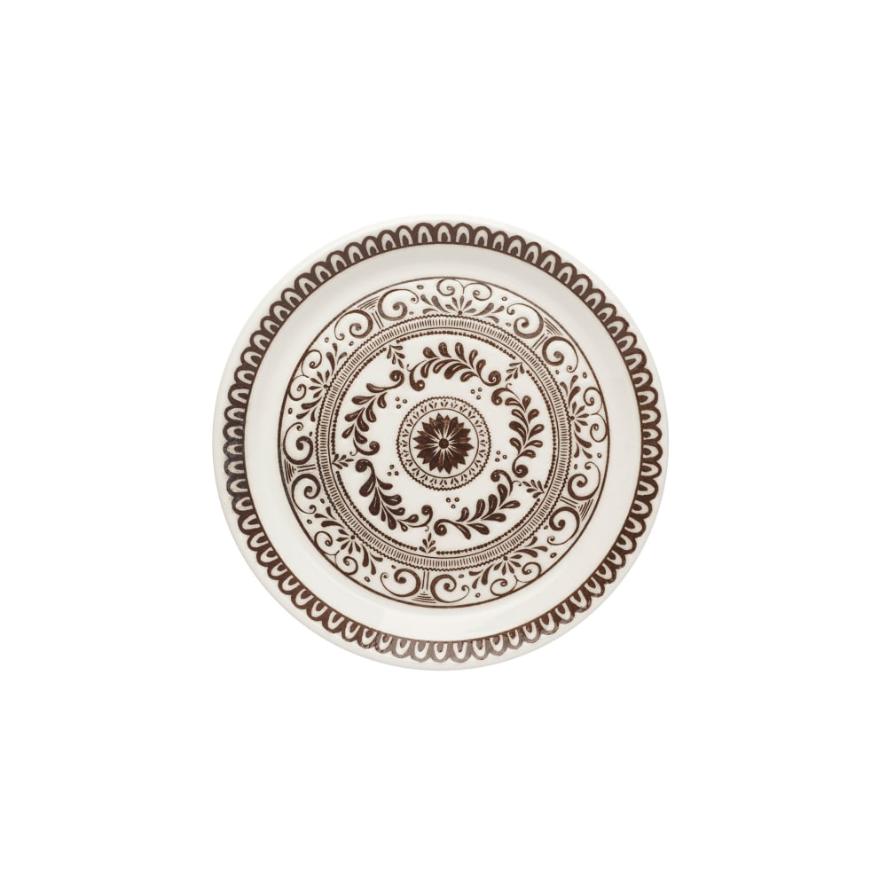 706-A105P804 5 3/4" Round Plate - China, Talara Vida Brown
