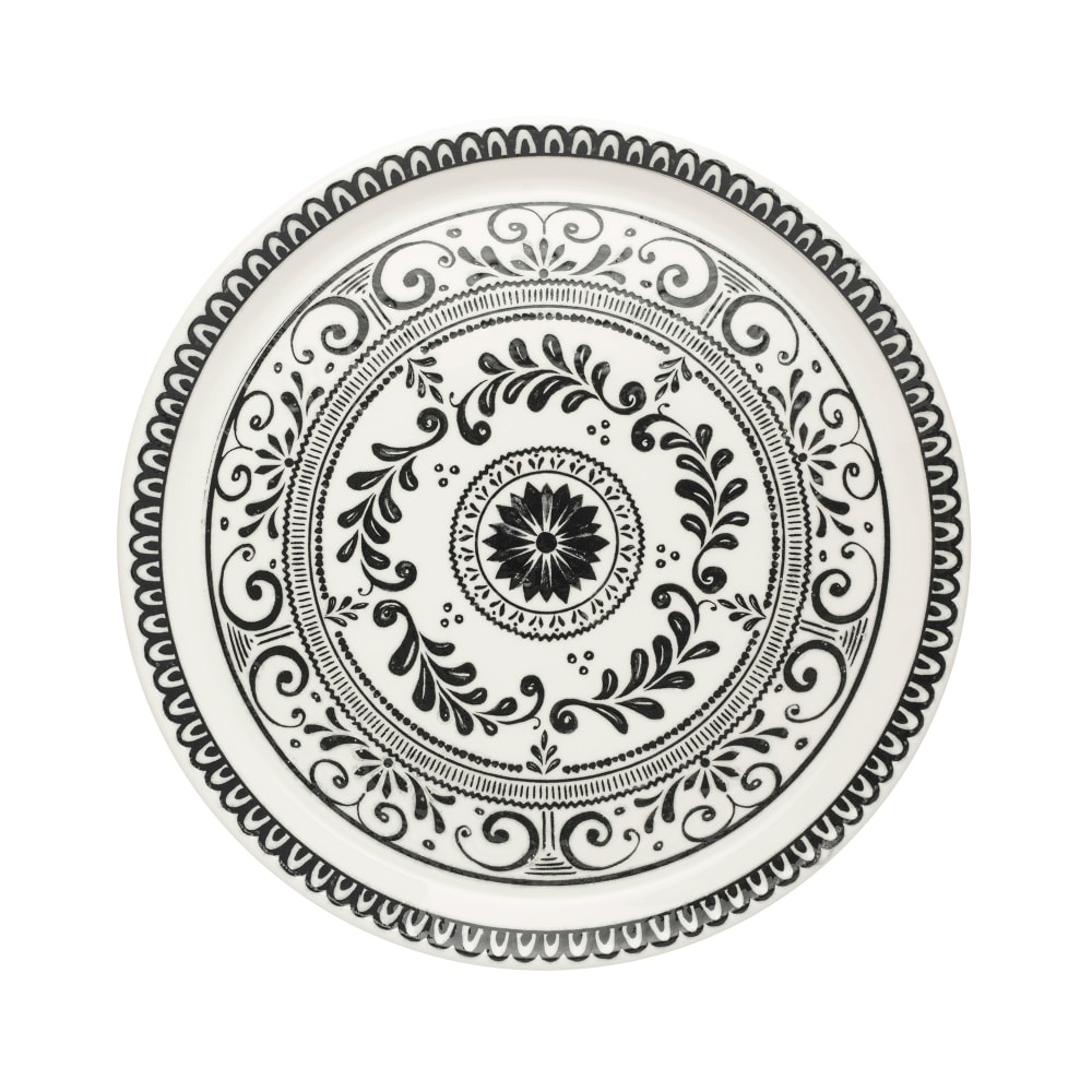 706-A101P801 10 3/4" Round Plate - China, Talara Vida Black
