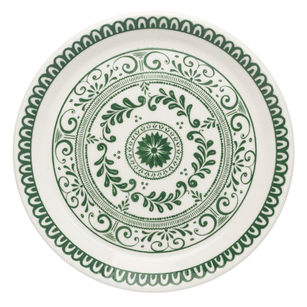 706-A103P800 13" Round Plate - China, Talara Vida Green