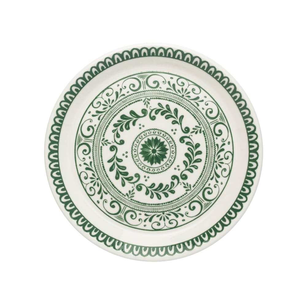 706-A103P802 9" Round Plate - China, Talara Vida Green