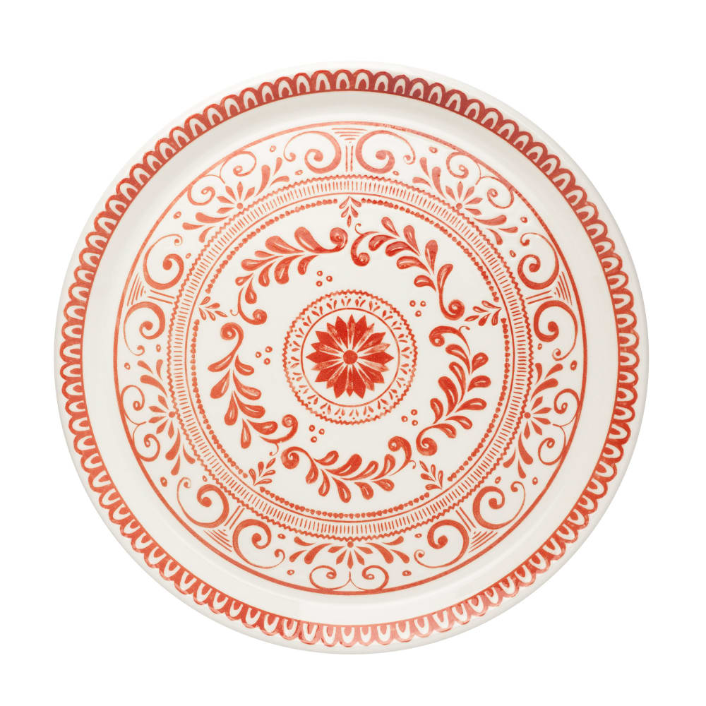 706-A104P801 10 3/4" Round Plate - China, Talara Vida Orange