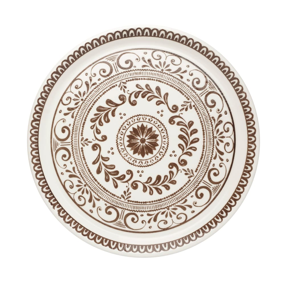 706-A105P801 10 3/4" Round Plate - China, Talara Vida Brown
