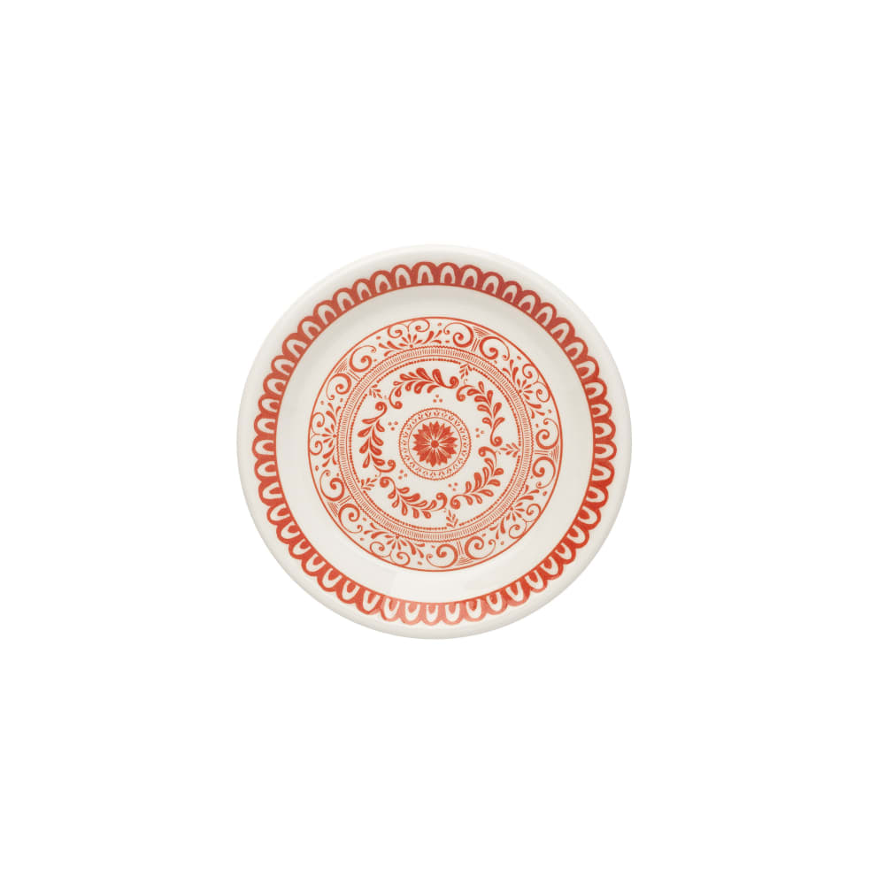 706-A104P804 5 3/4" Round Plate - China, Talara Vida Orange