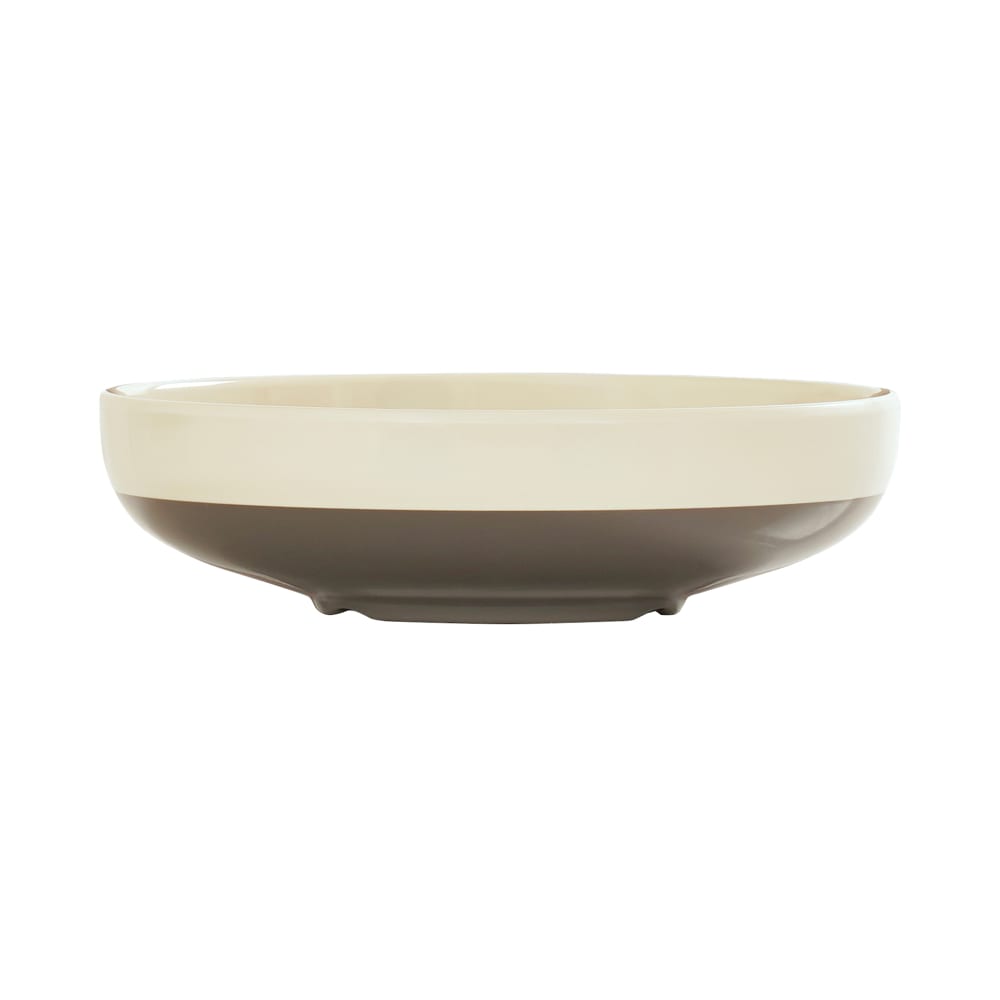 151-243109128 52 oz Round Vienna Bowl - Melamine, Brown/Ivory