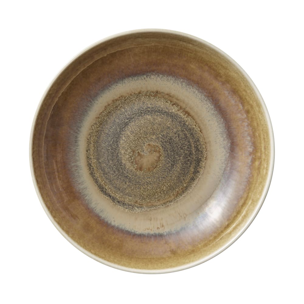 192-801132841000102 11" Round Perfect Match Deep Coupe Plate - Porcelain, Cumin