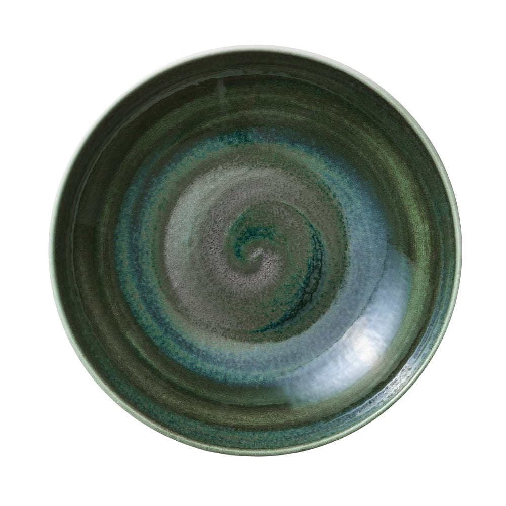 192-801132841000103 11" Round Perfect Match Deep Coupe Plate - Porcelain, Avocado