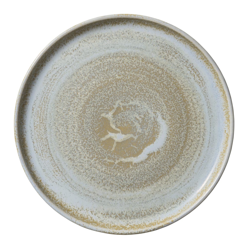 192-801182741000100 10 1/2" Round Perfect Match Flat Plate - Porcelain, Breeze