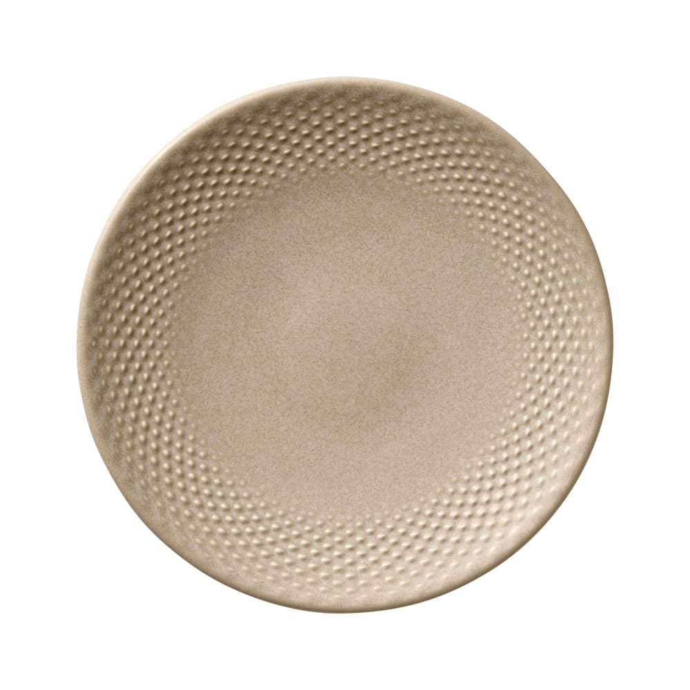 634-802121741000203 6 3/4" Pine Round China Plate, Almond