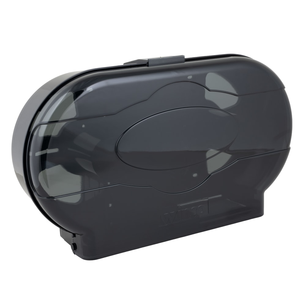 080-TD220 Double Toilet Paper Dispenser - Plastic, Black