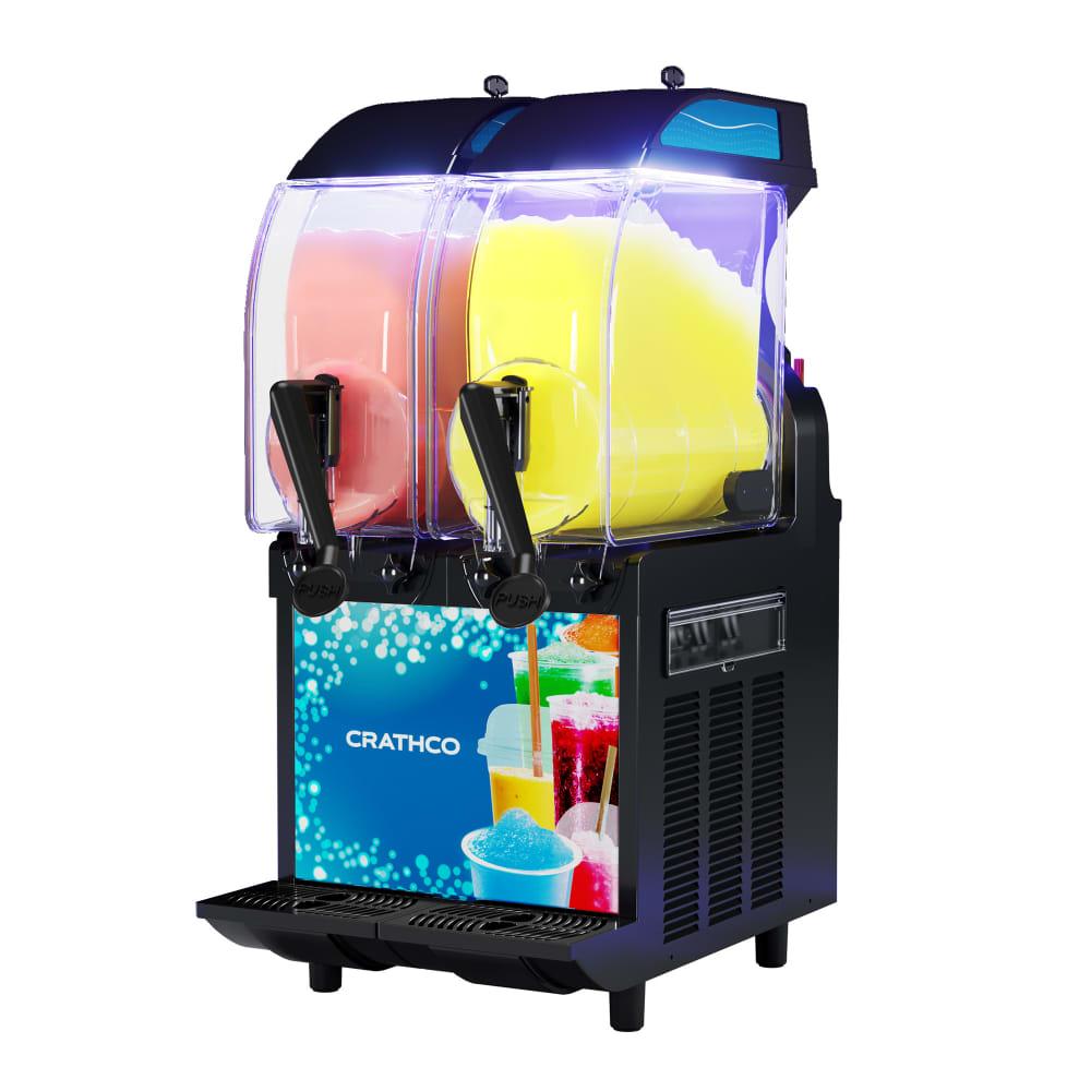 131-IPRO2EWLIGHT 16" I-PRO Frozen Drink Machine w/ Double 2 9/10 gal Bowls - 115v