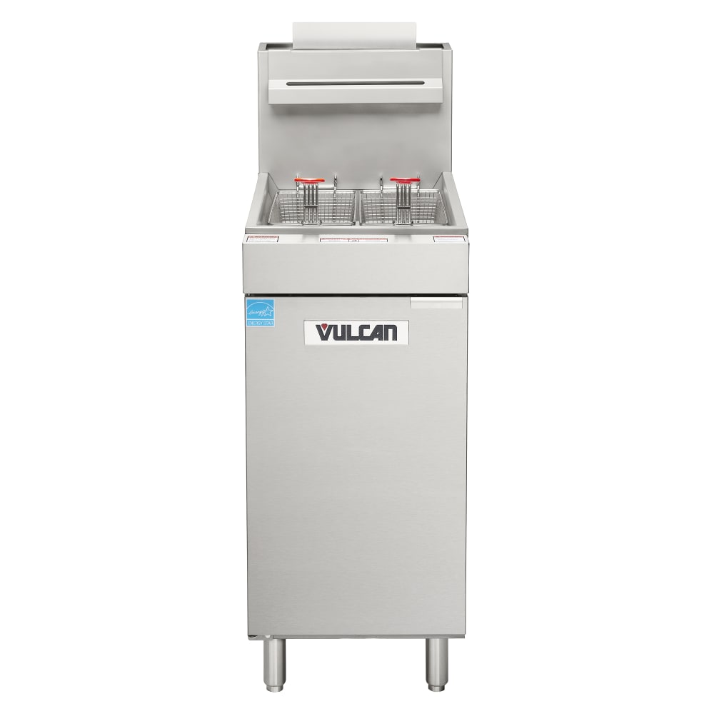 207-1VEG50M Gas Fryer - 50 lb Vat, Floor Model, Natural Gas