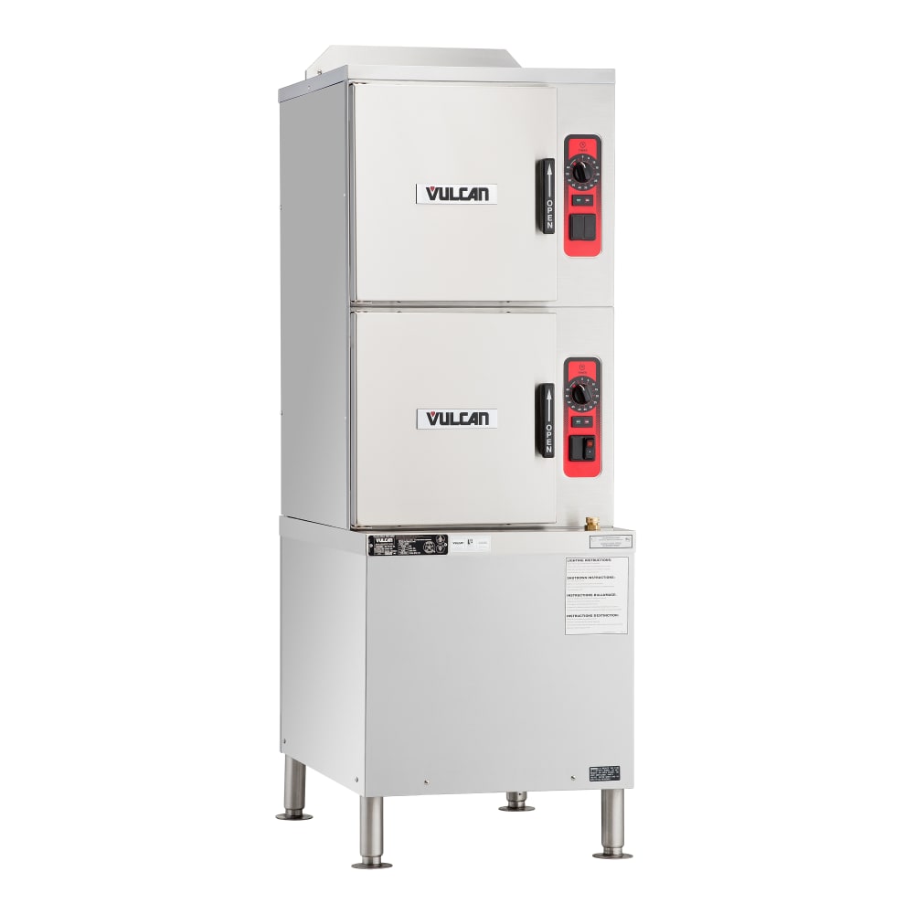 207-C24GA10BSCNG 10 Pan Convection Steamer - Cabinet, Natural Gas