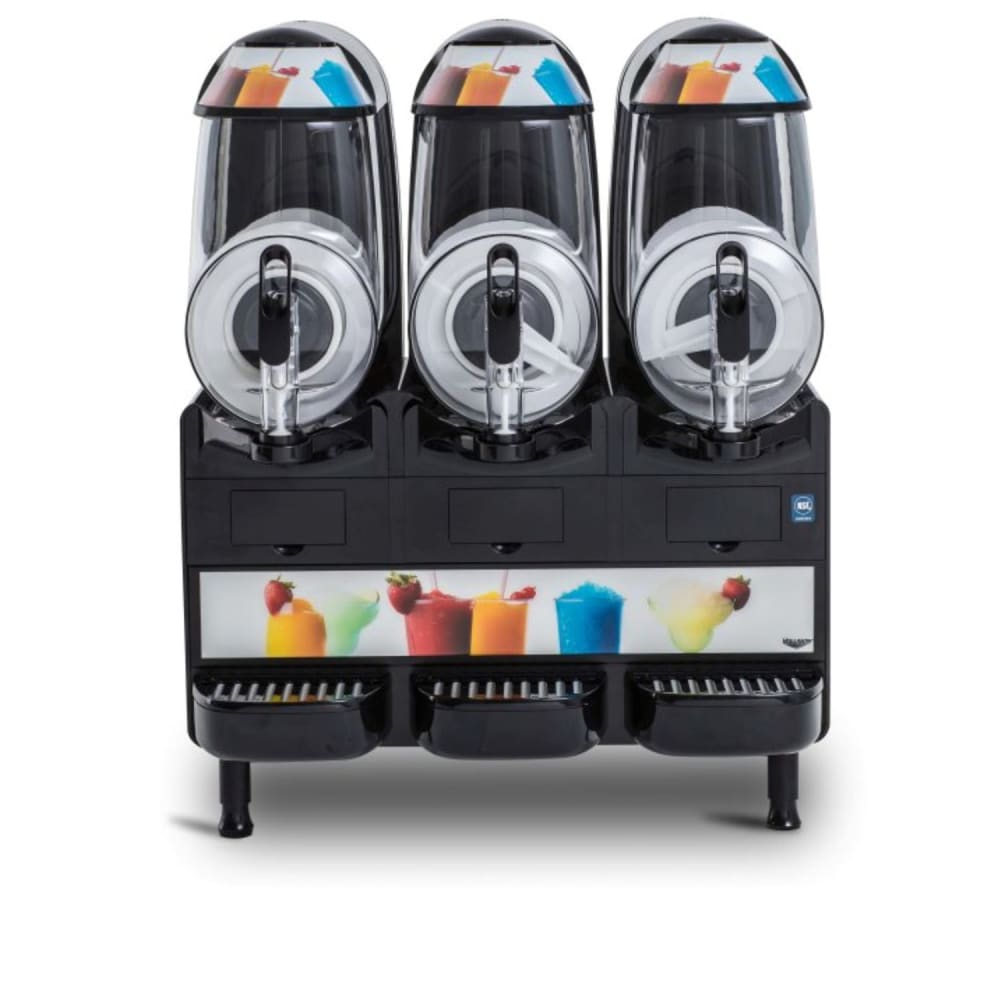 175-VCBF16837AF Margarita Machine - 3 Flavors, Triple 2 3/5" gal. Hopper, Air Cooled