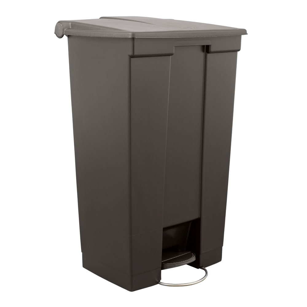 007-2089821 23 gal Rectangle Plastic Step Trash Can, 16 1/2"L x 19 4/5"W, 32 3/5"H...