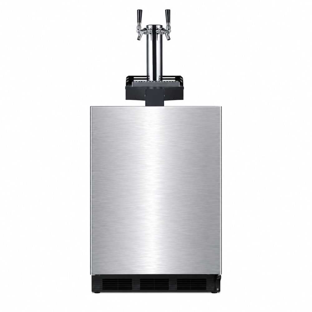 162-SBC58BLIFFLTWCFA 24" Floating Tap Cold Brew Dispenser w/ 2 Keg Capacity - 1 Column, Pane...