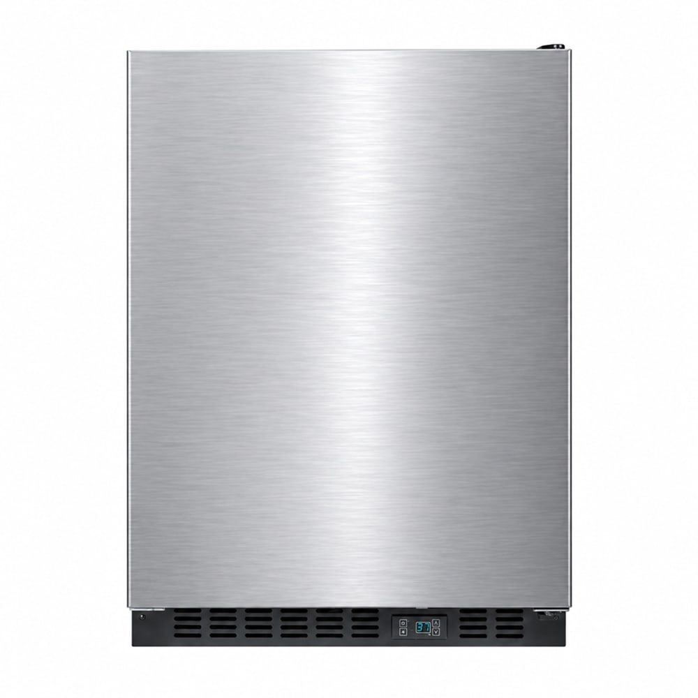 162-SCR610BLSDV1IF 23 5/8" Undercounter Refrigerator w/ 1 Solid Door, 115v