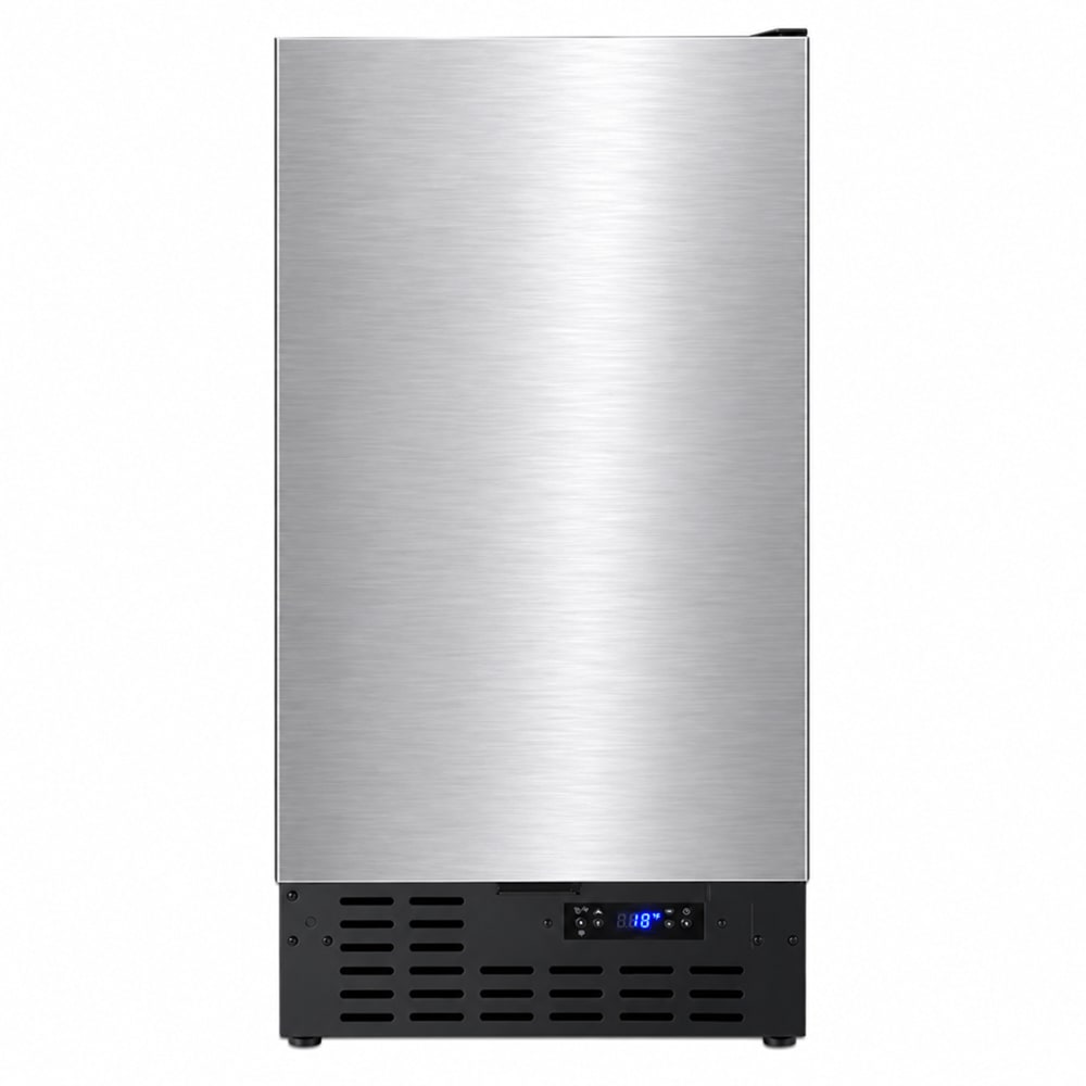 162-BIM18IF 17 3/4"W Crescent Cube Undercounter Ice Machine - 8 lbs/day, Air Cooled, No Drai...