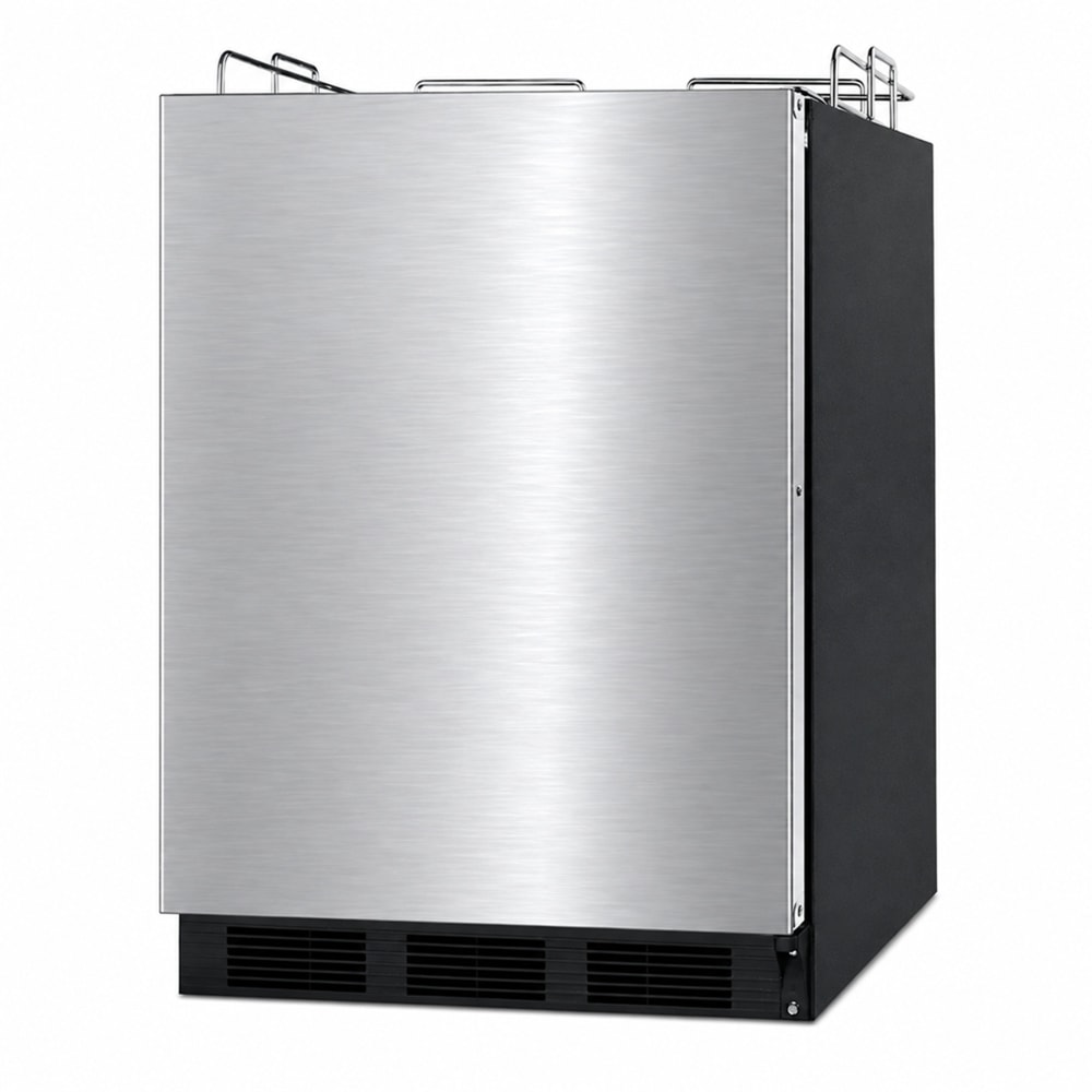 162-SBC58BBINKIFADA 23 5/8" Kegerator Beer Dispenser w/ 2 Keg Capacity - No Tap Kit, Black,...