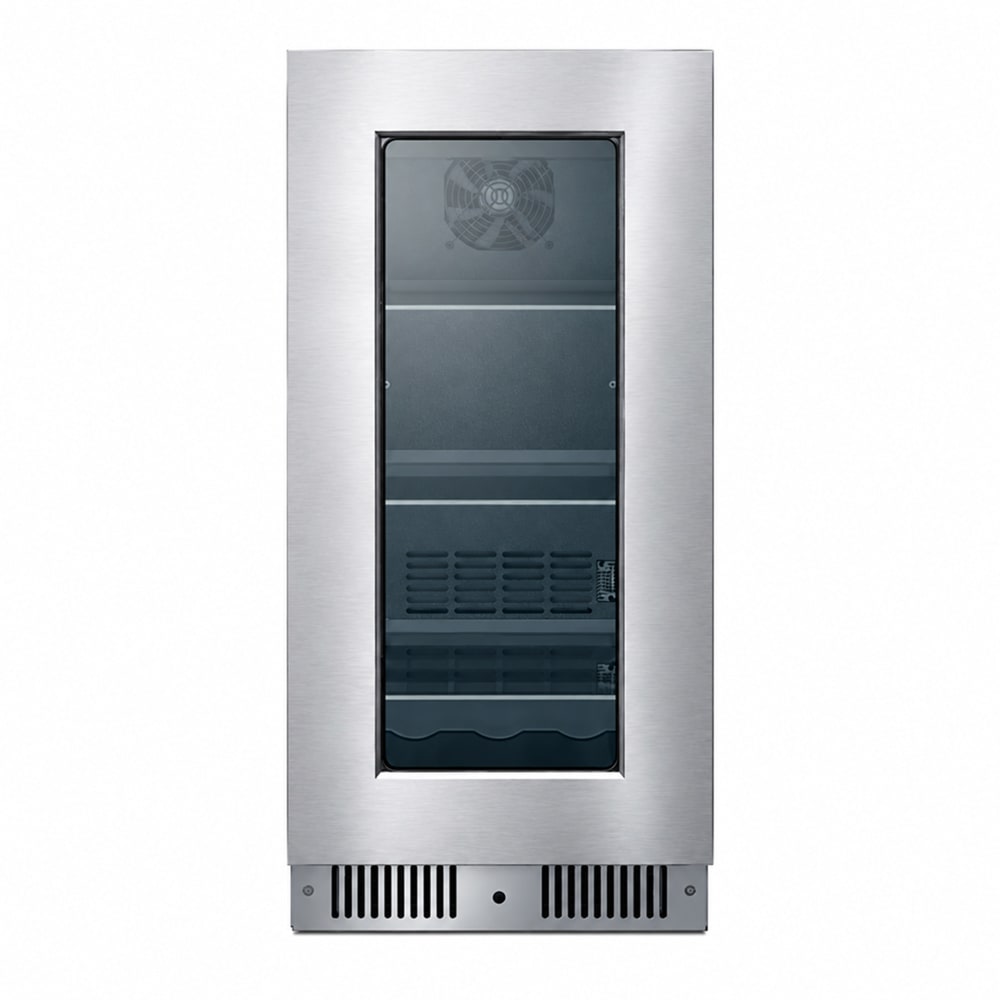 162-CL156BV1PNR 14 3/4" Undercounter Refrigerator w/ 1 Glass Door, 115v