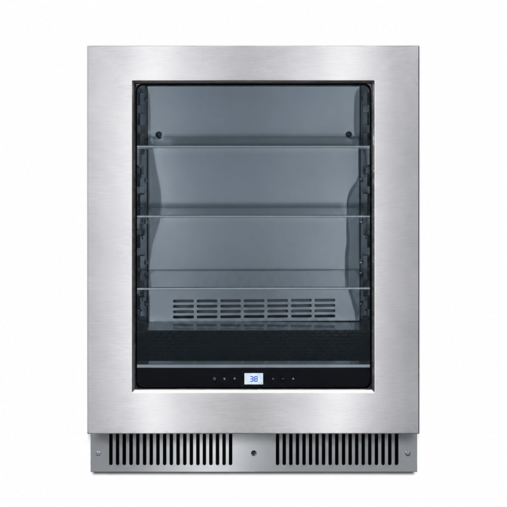162-CL24BV1PNR 23 3/8" Undercounter Refrigerator w/ 1 Glass Door, 115v