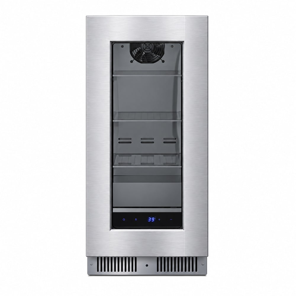 162-SDHG1533PNR 14 3/4" Undercounter Refrigerator w/ 1 Glass Door, 115v