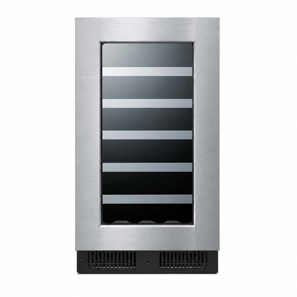 162-CL18WCPNR 17 1/2" One Section Built In Wine Cooler w/ 1 Zone - 29 Bottle Capacity, 115v