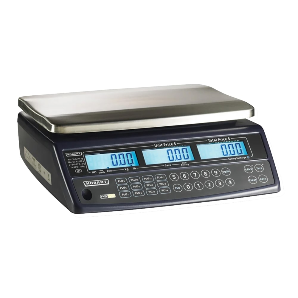 617-PS403 30 lb Price Computing Scale - LCD Display, 100-240v/1ph