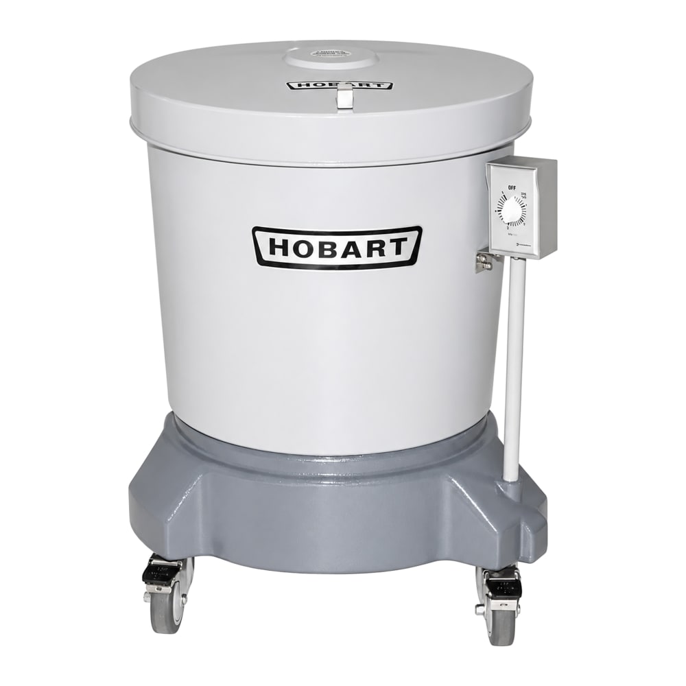 617-SDPE11 20 Gallon Salad Dryer w/ Floor Drain & Polyethylene Shell, 115v