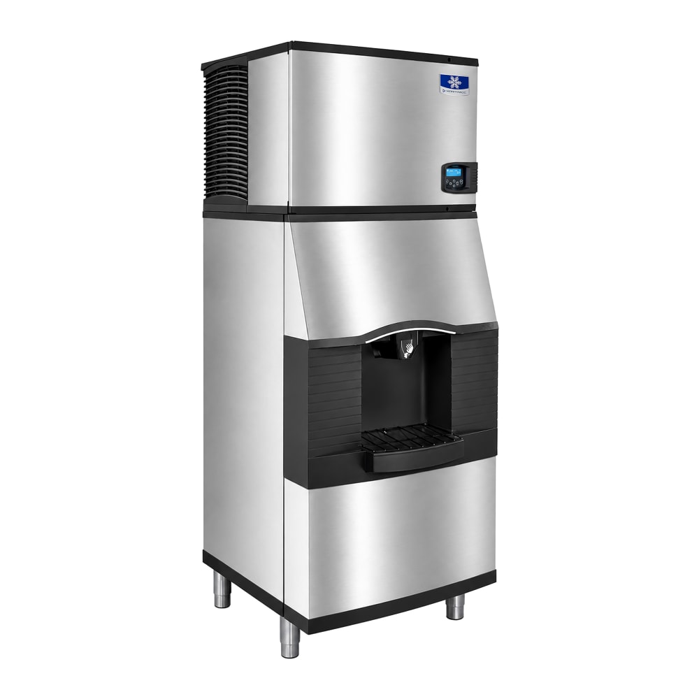 399-IDT0500WSPA310 500 lb Full Cube Ice Machine w/ Ice Dispenser - 180 lb Storage, Bucket Fill, 1...