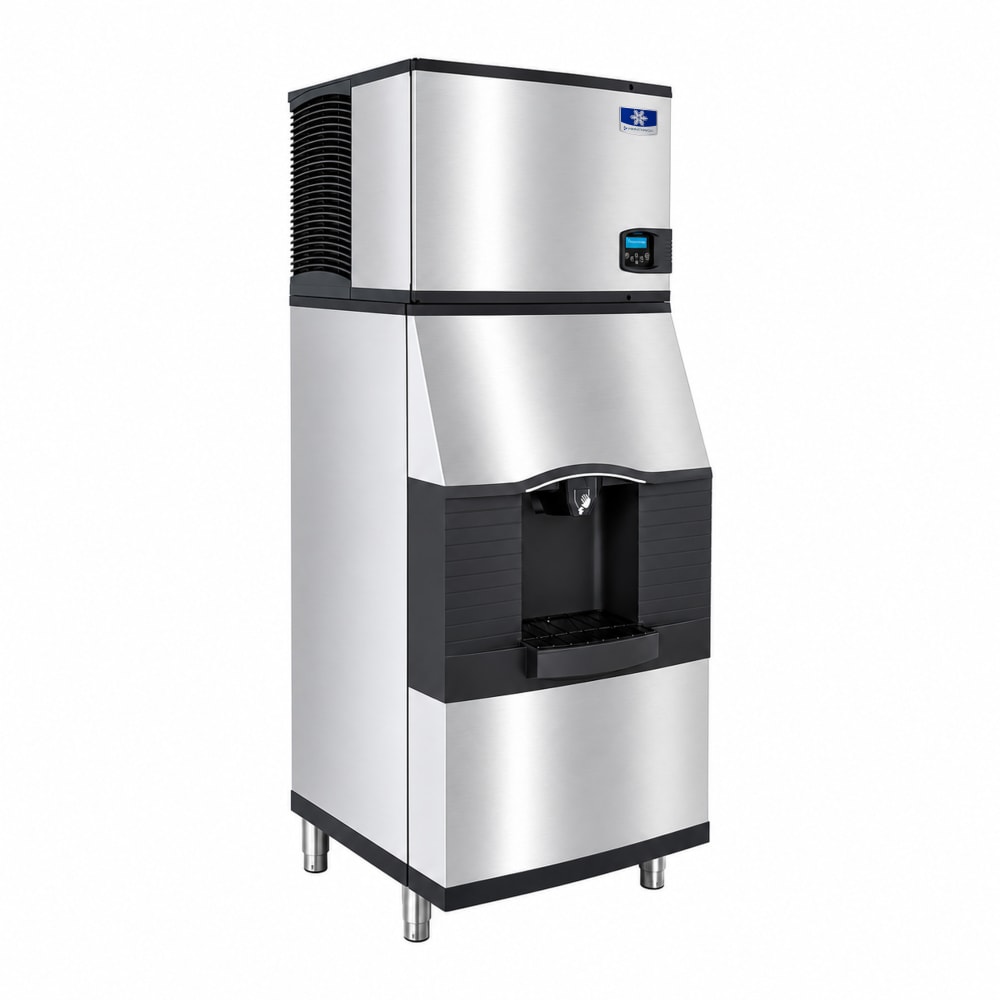 399-IDT0450A161SPA31 483 lb Full Cube Ice Machine w/ Ice Dispenser - 180 lb Storage, Bucket Fill,...