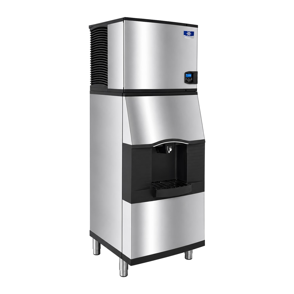 399-IDT0900WSPA310 780 lb Full Cube Ice Machine w/ Ice Dispenser - 180 lb Storage, Bucket Fill, 2...