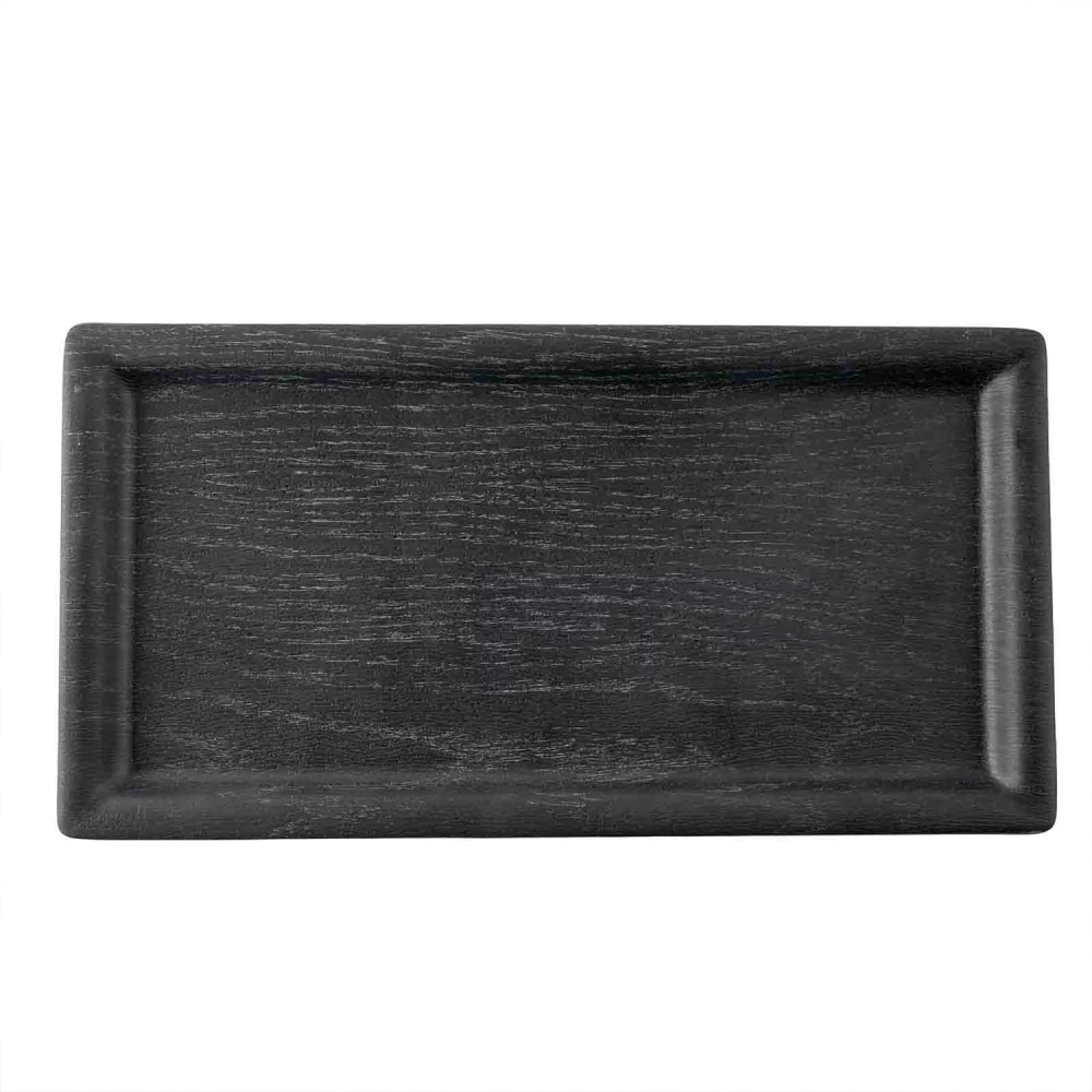 229-12457 Rectangular Serving Board - 11" x 5 3/4", Melamine, Onyx Decal