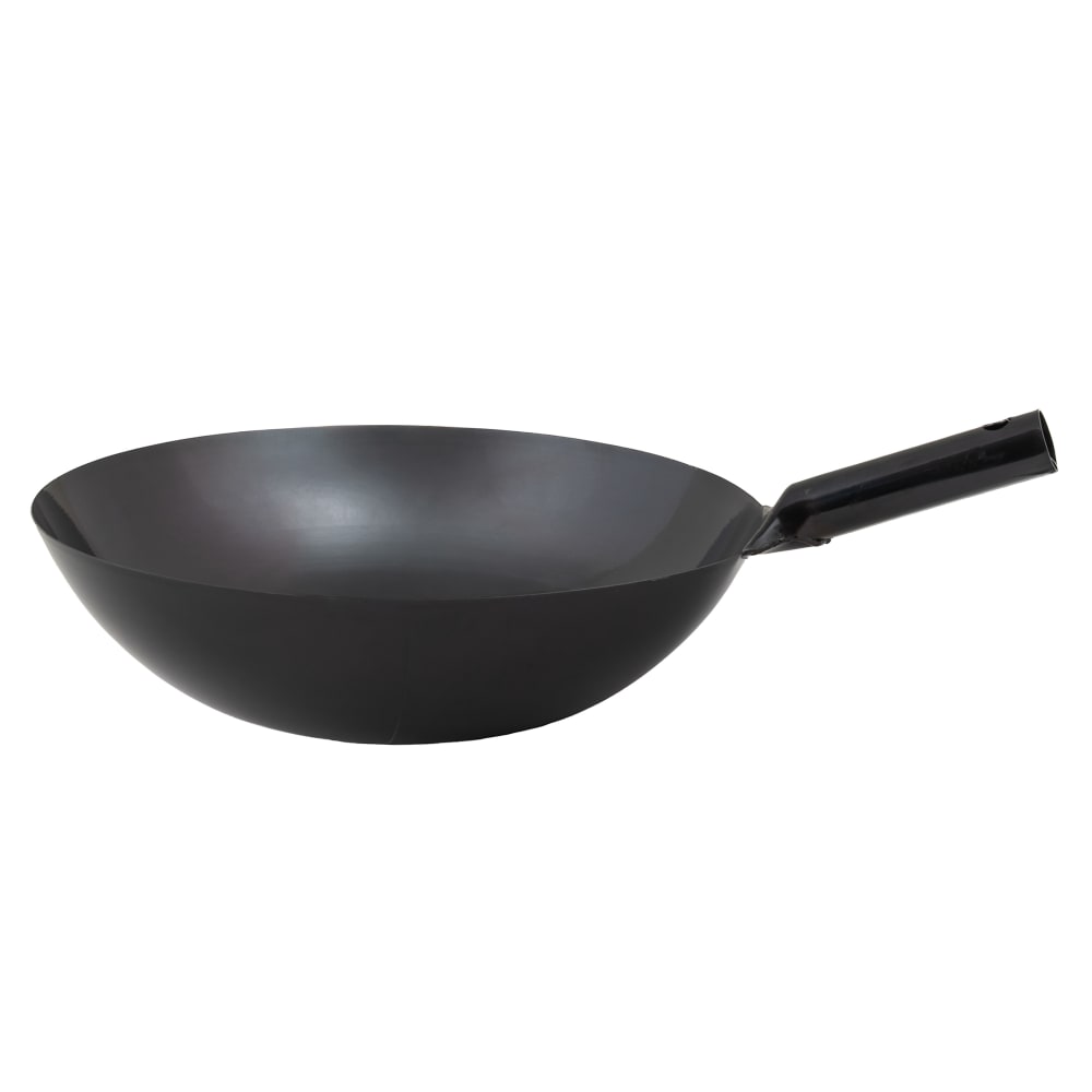 080-WOK36 16" Carbon Steel Stir Fry Pan - No Interior Rivets