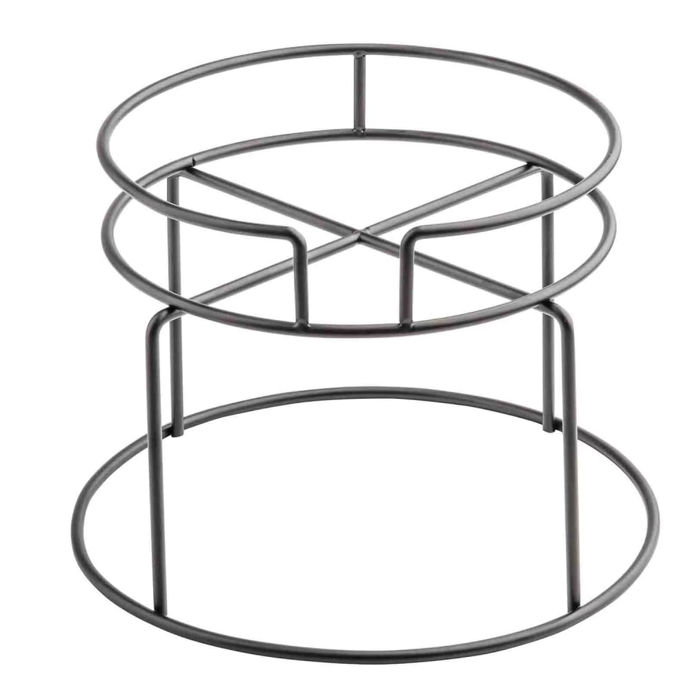 229-12910 11" Round Wire Beverage Stand - 8"H, Steel, Black