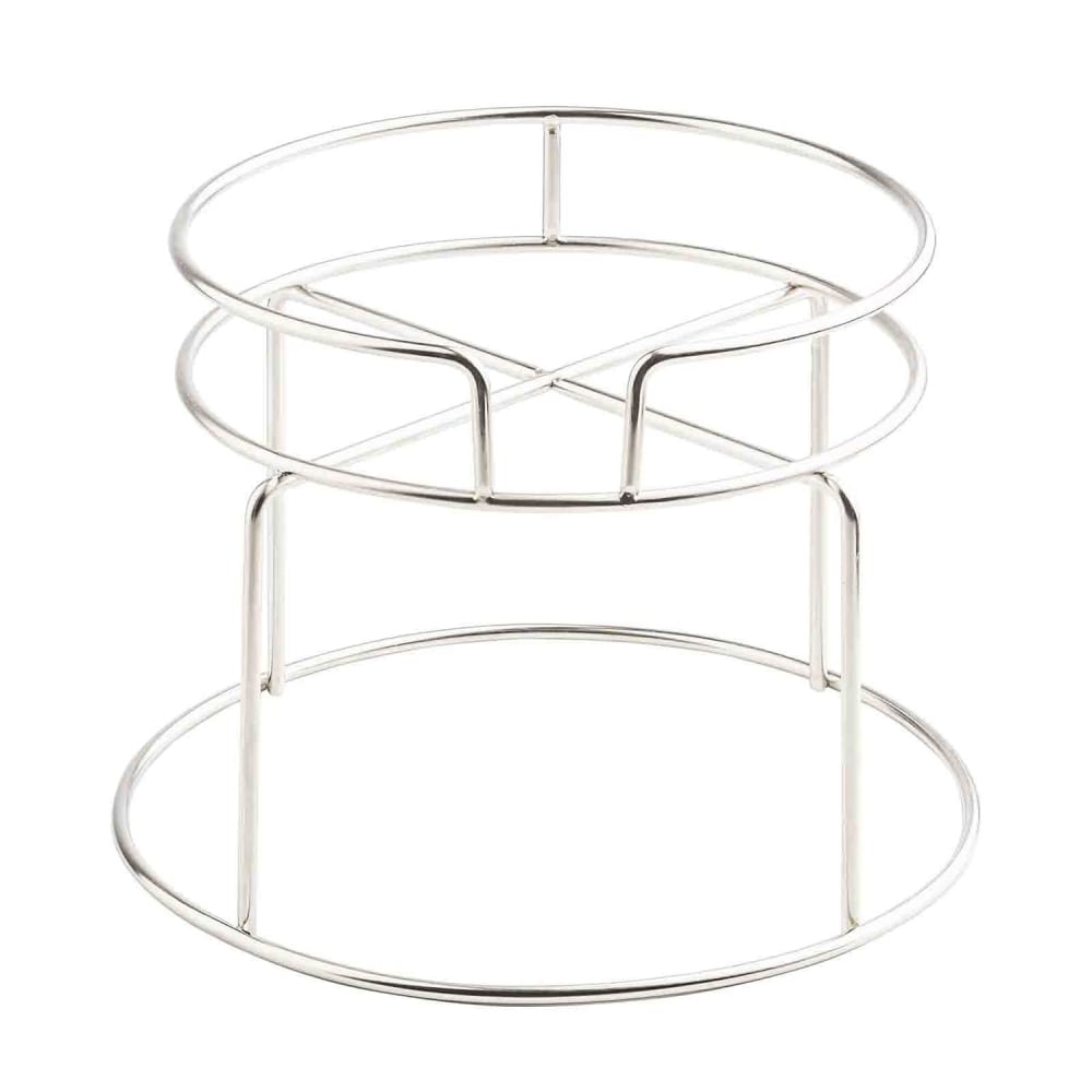 229-12909 11" Round Wire Beverage Stand - 8"H, Stainless
