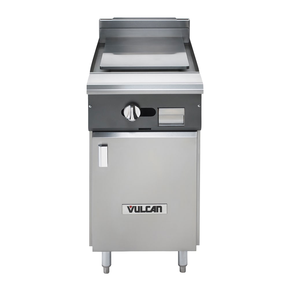 207-V1P18BNG 18" Gas Range w/ Plancha Top & Storage Base, Natural Gas