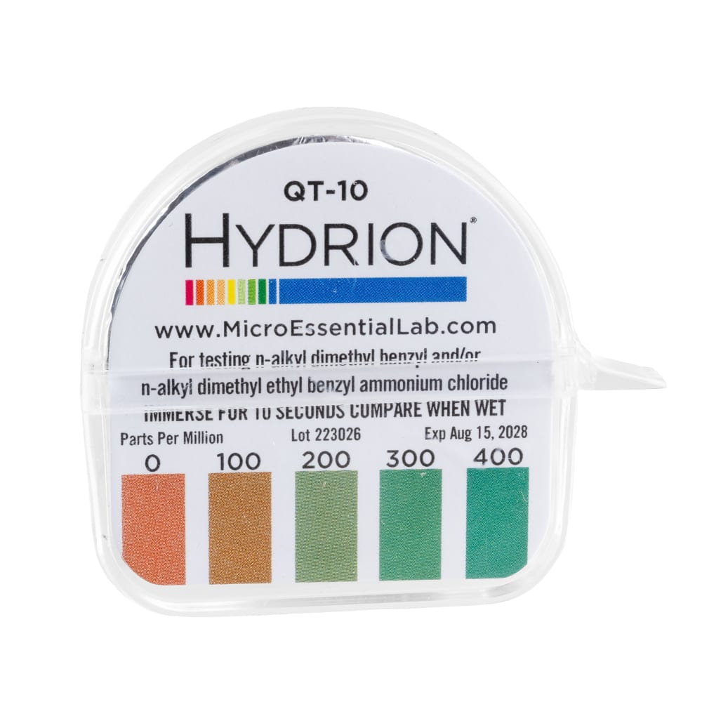 733-QT10 Quat Test Paper 0-400 PPM