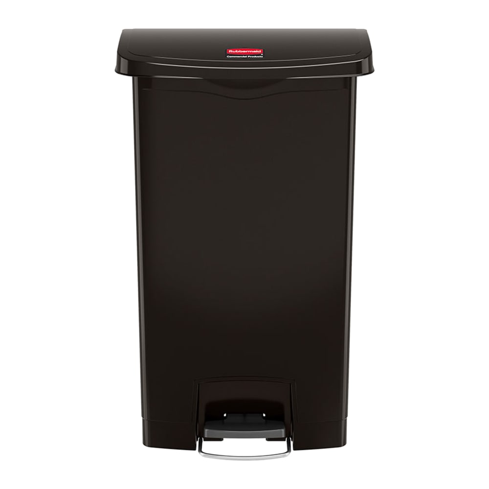 007-1883615 24 gal Rectangle Slim Trash Can, 22 2/5"L x 13 9/10"W x 32 1/2"H, Blac...