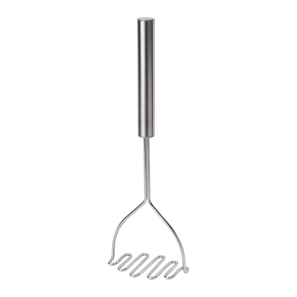 158-575442 Potato Masher, 15 in, Stainless Steel, Round