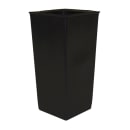 RW Clean Black Plastic Attachable Slim Trash Can - Fits Heavy Duty Rolling  Utility Cart - 13 x 9 1/2 x 22 - 1 count box