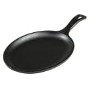 Pre-seasoned Cast Iron Round Griddle, Black Teardrop Handle, Use In The  Oven, On The Stove, On The Grill, Or Over A Campfire, Great For Induction  Cooktops - Temu